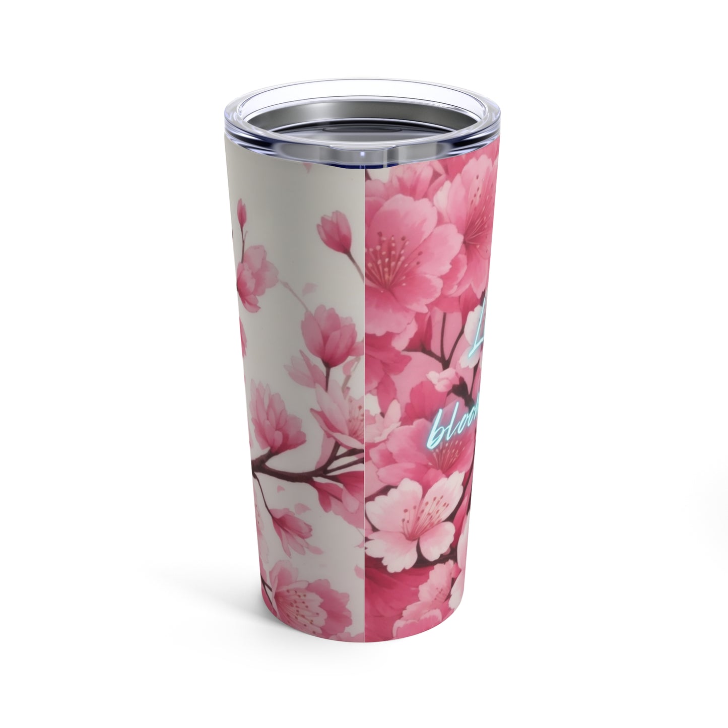 Life is in Full Bloom, and so is this Cup of Joy Cherry Blossom Flower Ceramic Tumbler 20oz