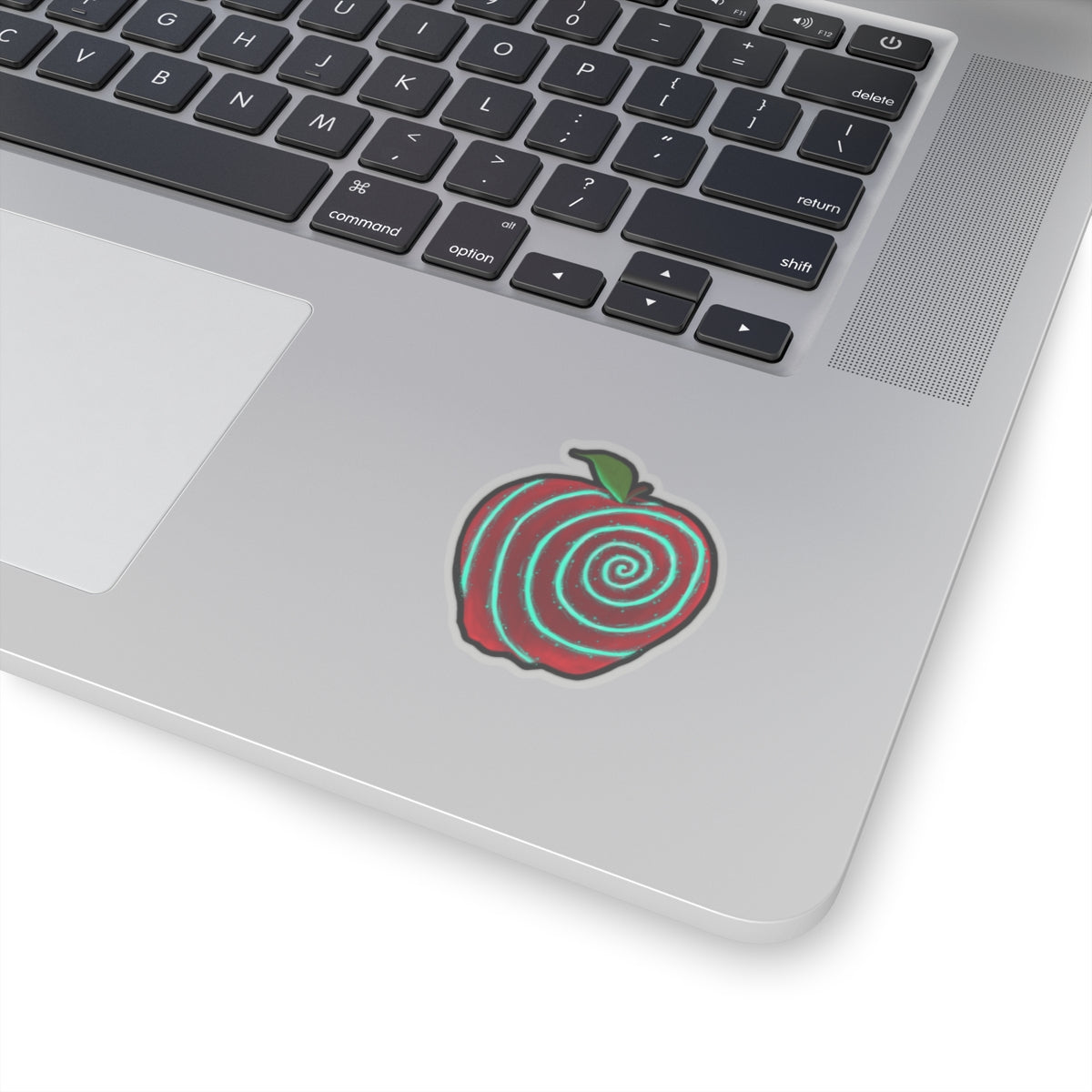 Apple's Twisted Heart Kiss-Cut Sticker