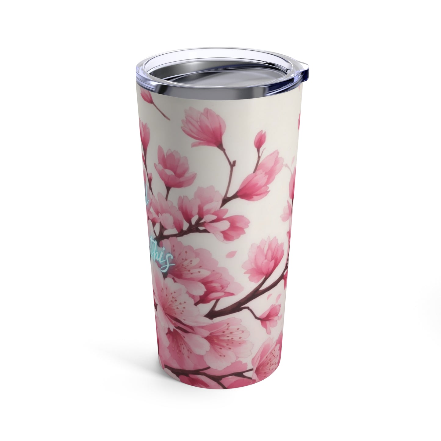 Life is in Full Bloom, and so is this Cup of Joy Cherry Blossom Flower Ceramic Tumbler 20oz