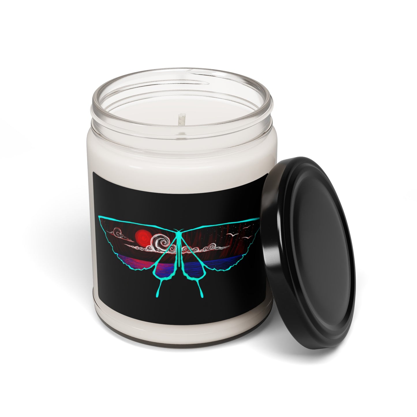 Red Moon Morpho Scented Soy Candle, 9oz