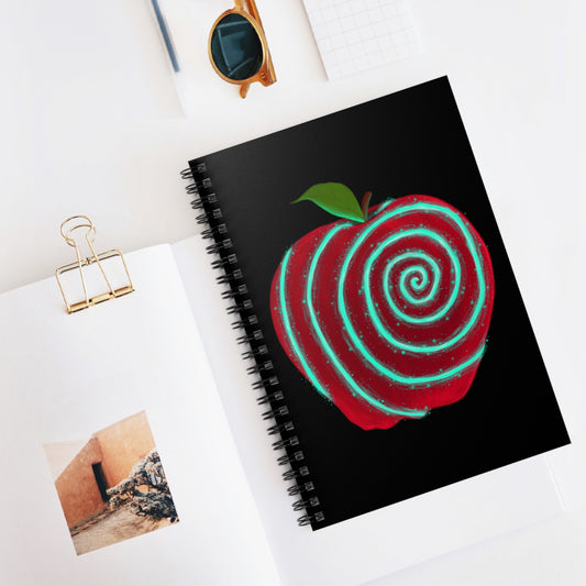 Apple's Twisted Heart Spiral Notebook - Ruled Line