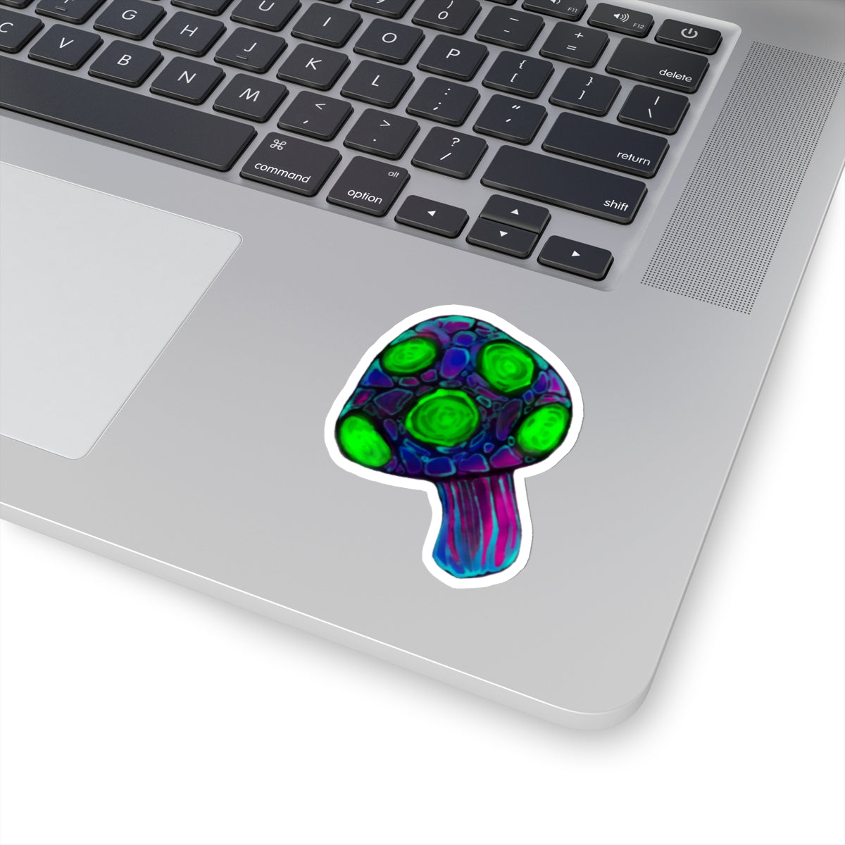 Vivid Neon Colorful Mushroom Kiss-Cut Stickers