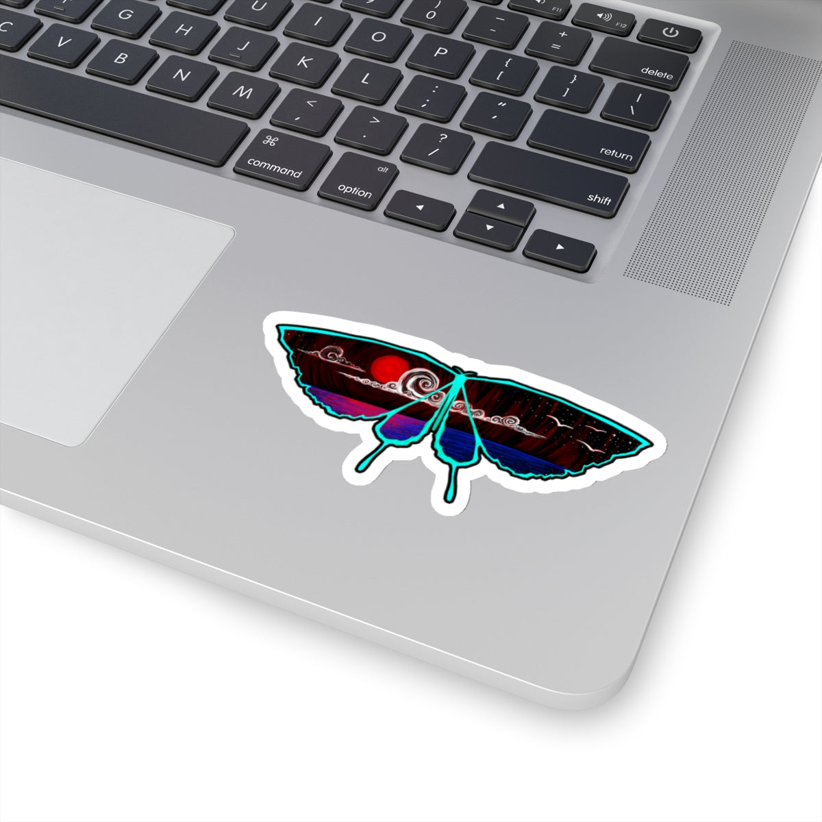 Red Moon Morpho Kiss-Cut Stickers