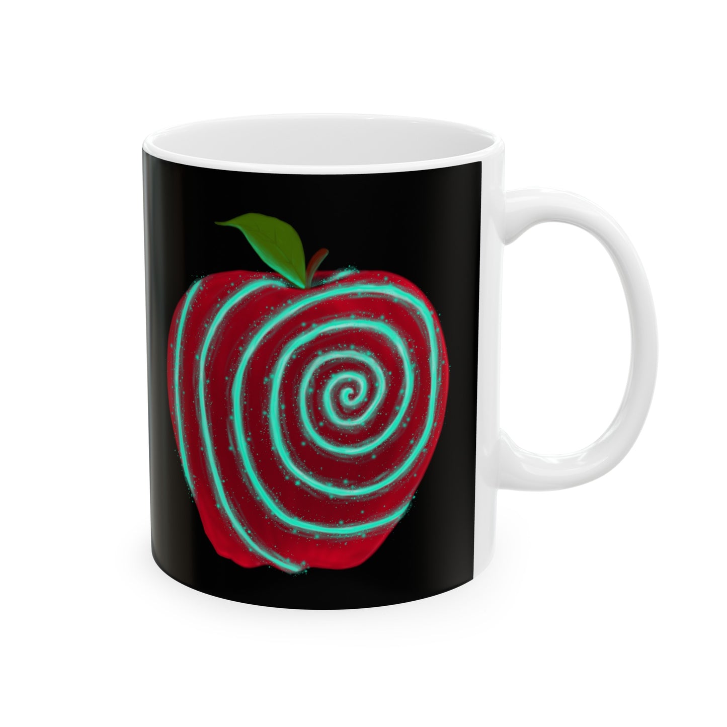 Apple's Twisted Heart Ceramic Mug, (11oz, 15oz)