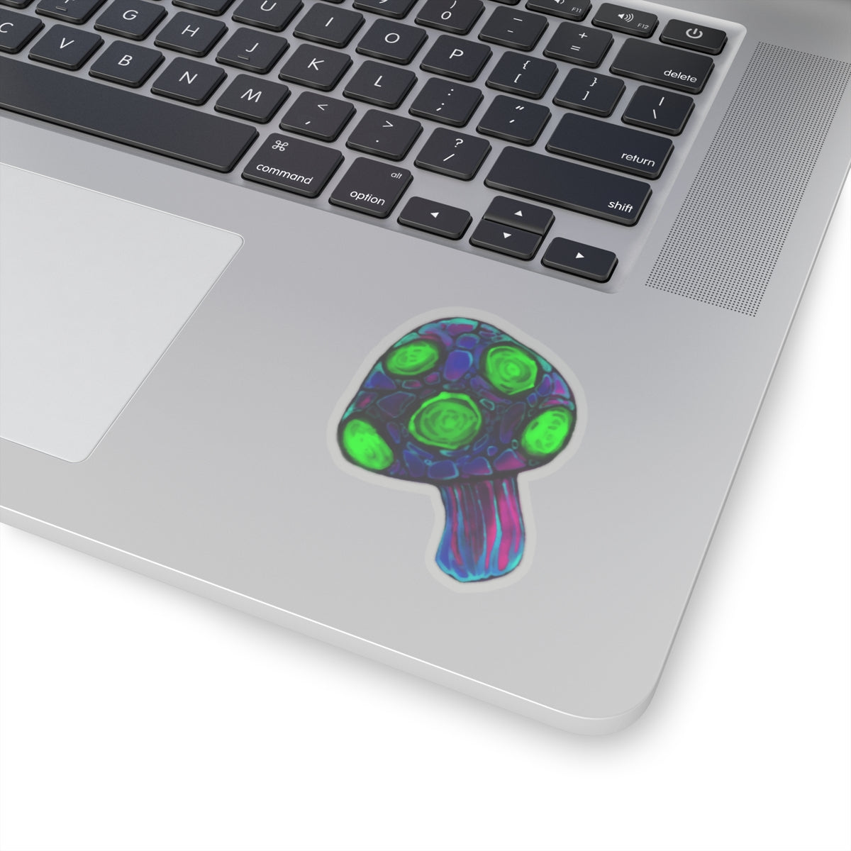 Vivid Neon Colorful Mushroom Kiss-Cut Stickers