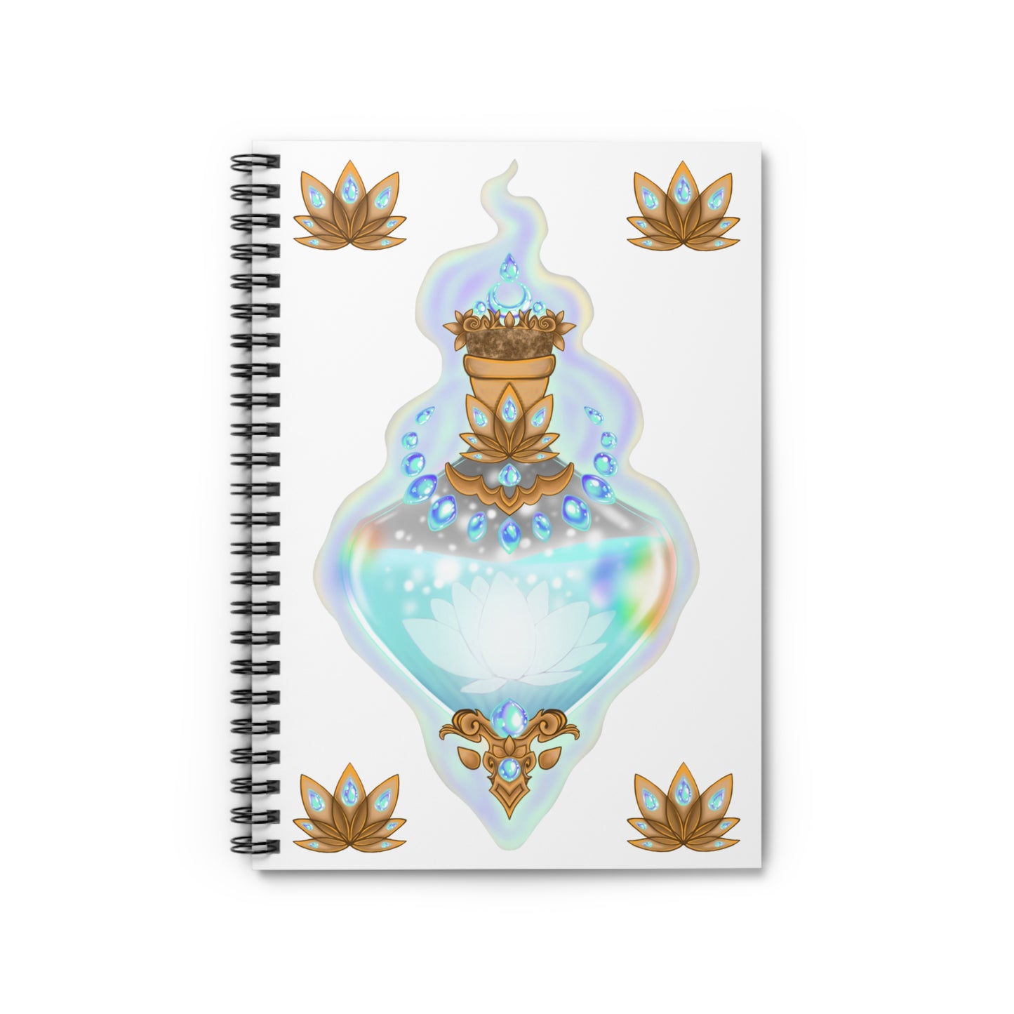 Lotus Elixir Spiral Notebook - Ruled Line