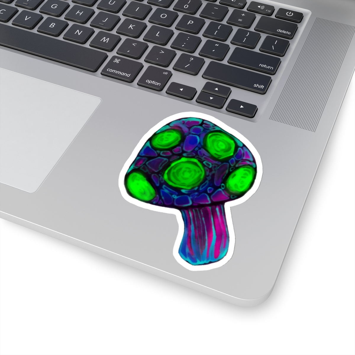 Vivid Neon Colorful Mushroom Kiss-Cut Stickers