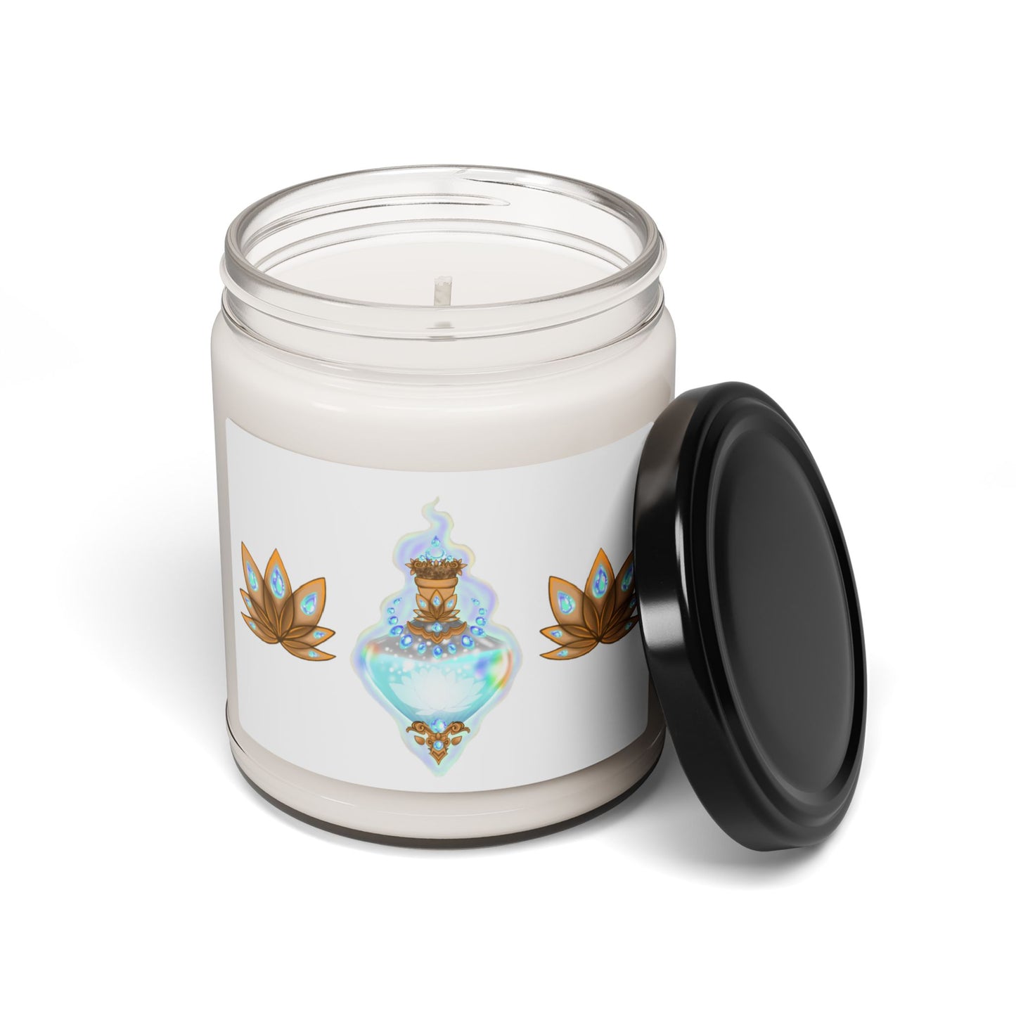 Lotus Elixir Scented Soy Candle, 9oz