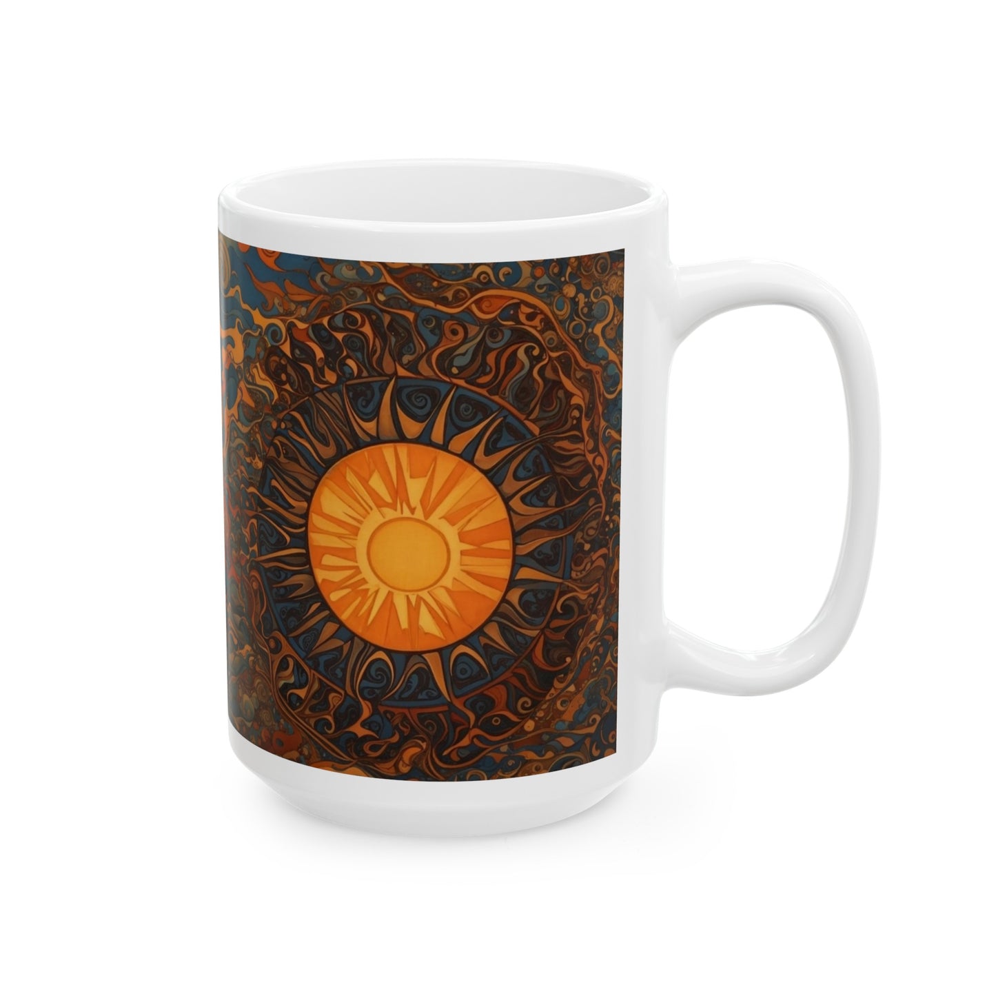 Good Vibes, Great Coffee, and a Little Dose of Sunshine Ceramic Mug (11oz, 15oz)