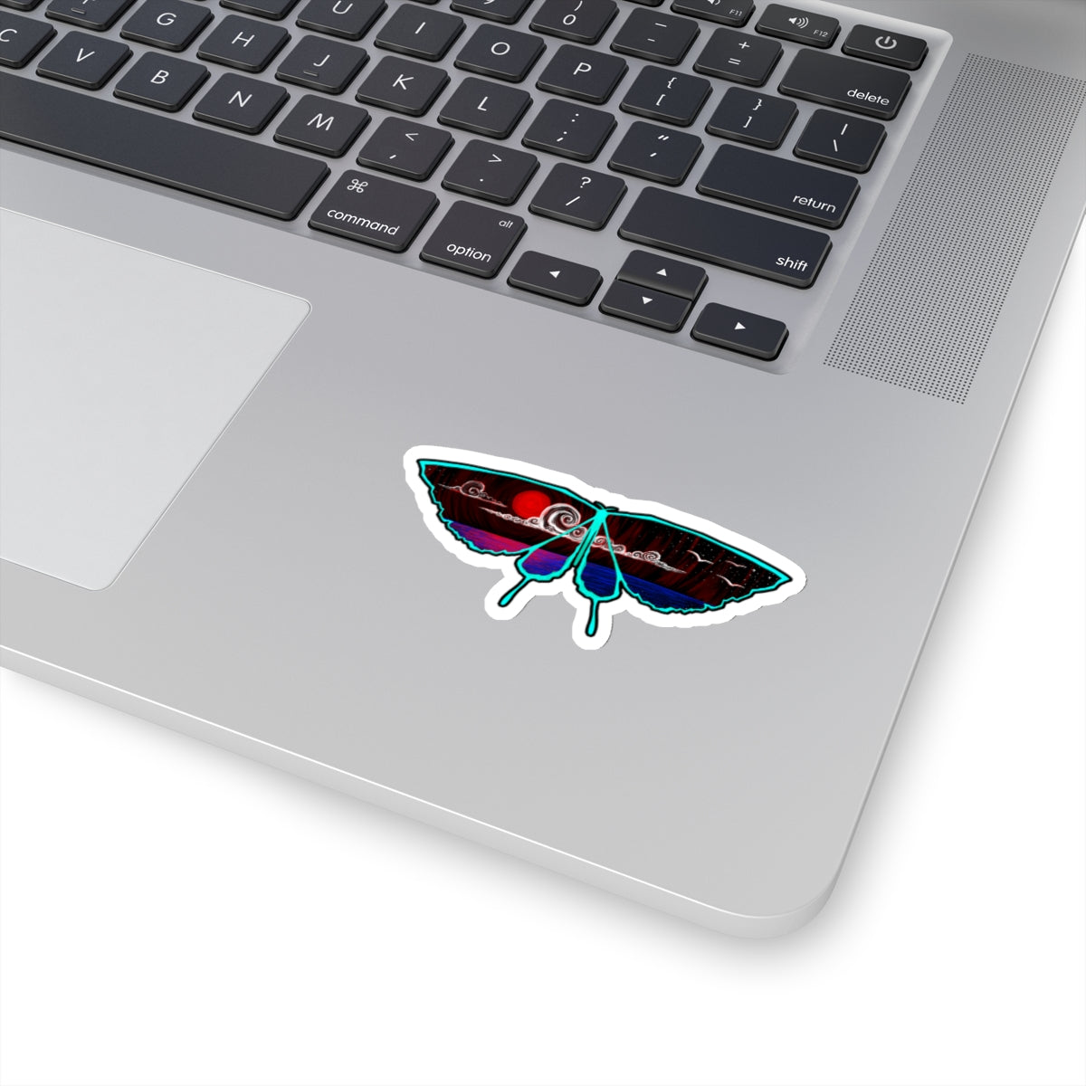 Red Moon Morpho Kiss-Cut Stickers