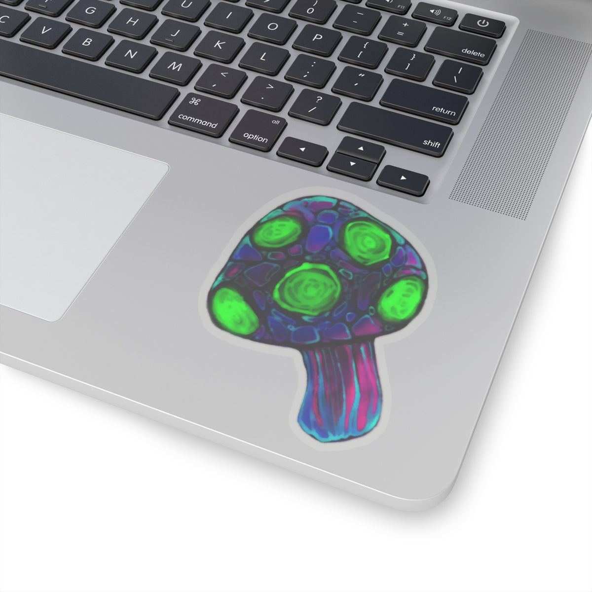 Vivid Neon Colorful Mushroom Kiss-Cut Stickers