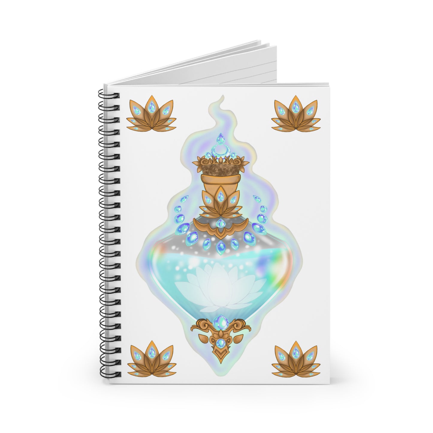 Lotus Elixir Spiral Notebook - Ruled Line