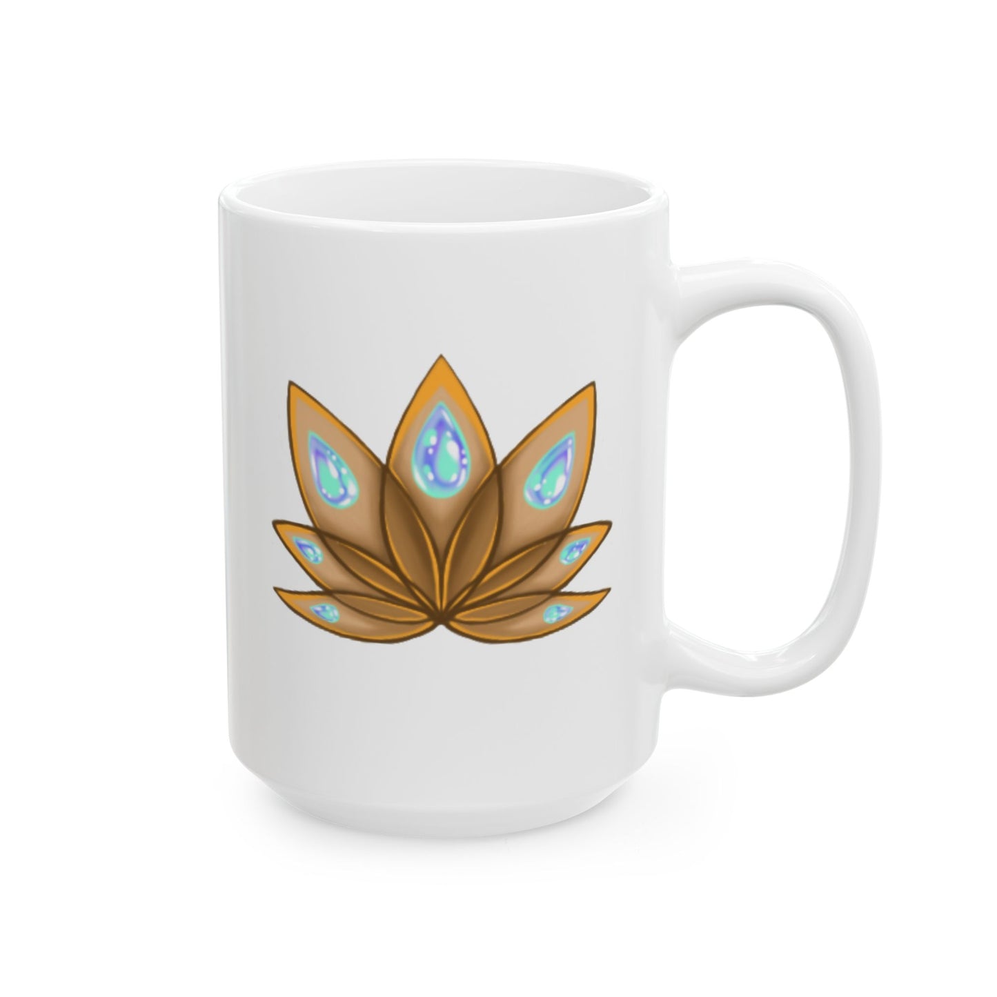 Lotus Elixir Ceramic Mug, (11oz, 15oz)