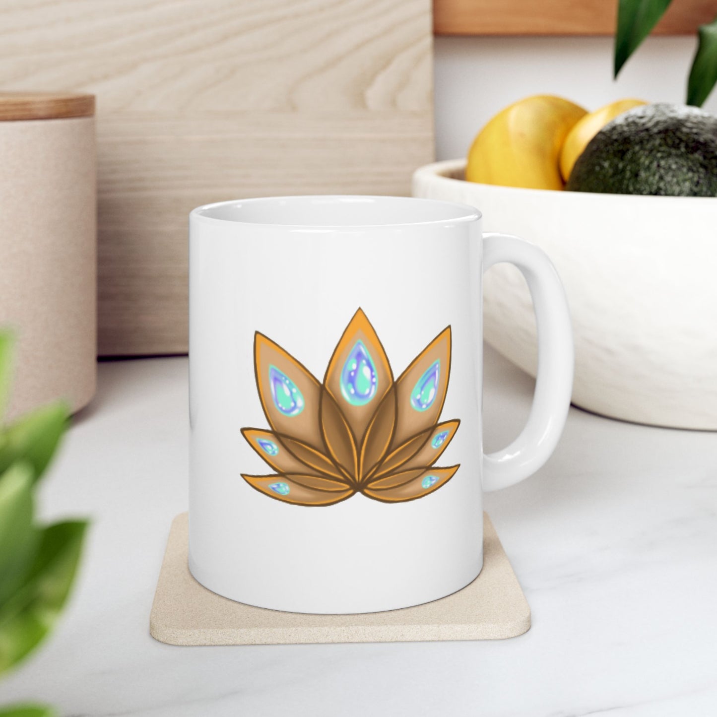 Lotus Elixir Ceramic Mug, (11oz, 15oz)