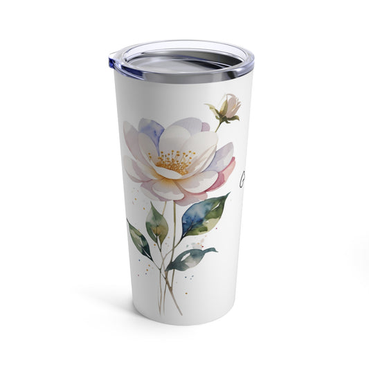 Gardening is a Way of Showing You Believe in Tomorrow Sweet Watercolor Flower Tumbler 20oz