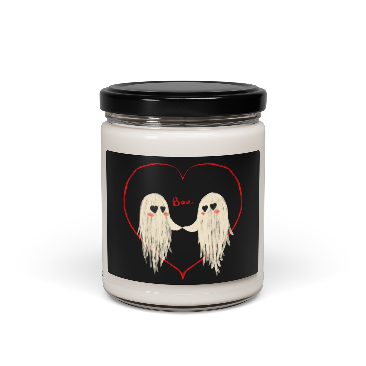 Drawctober Boo Cute Lover Ghosts Scented Soy Candle, 9oz