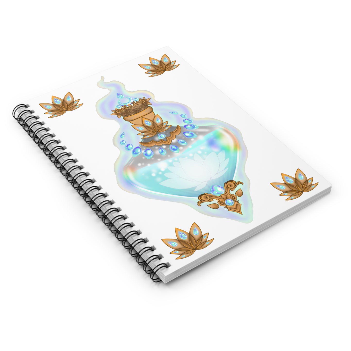 Lotus Elixir Spiral Notebook - Ruled Line