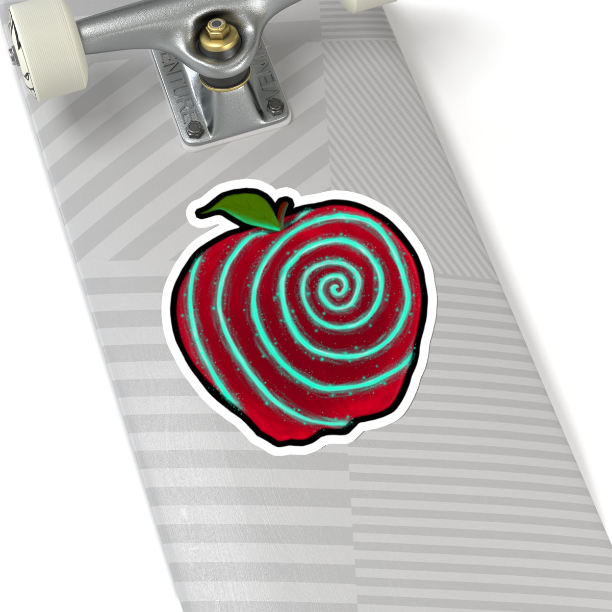 Apple's Twisted Heart Kiss-Cut Sticker