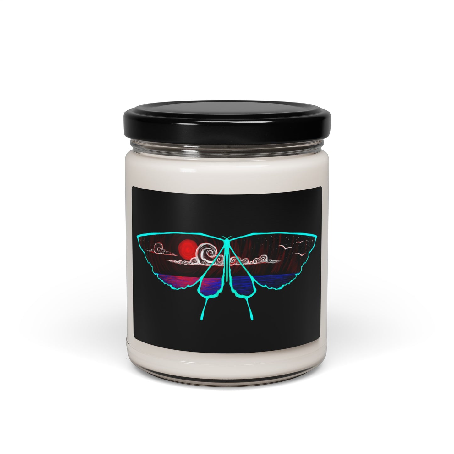 Red Moon Morpho Scented Soy Candle, 9oz