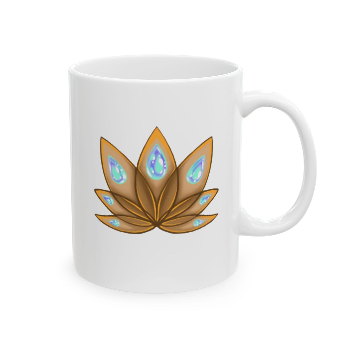 Lotus Elixir Ceramic Mug, (11oz, 15oz)