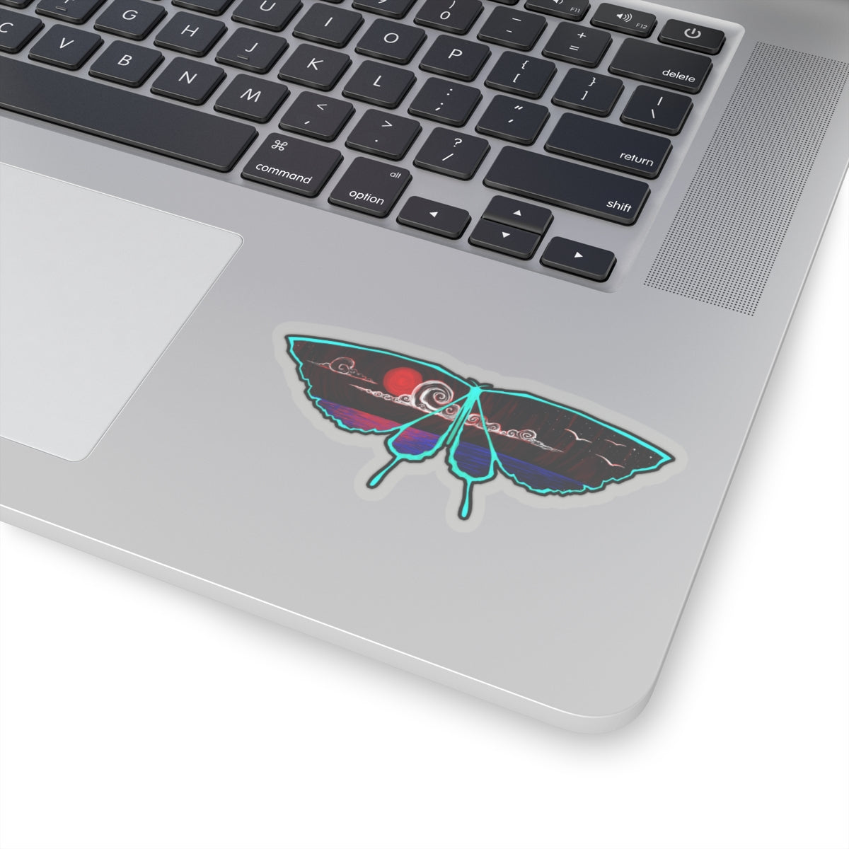 Red Moon Morpho Kiss-Cut Stickers